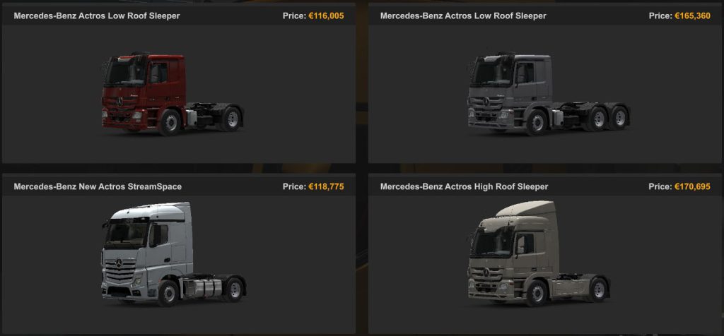 Mercedes-Benz trucks page 1