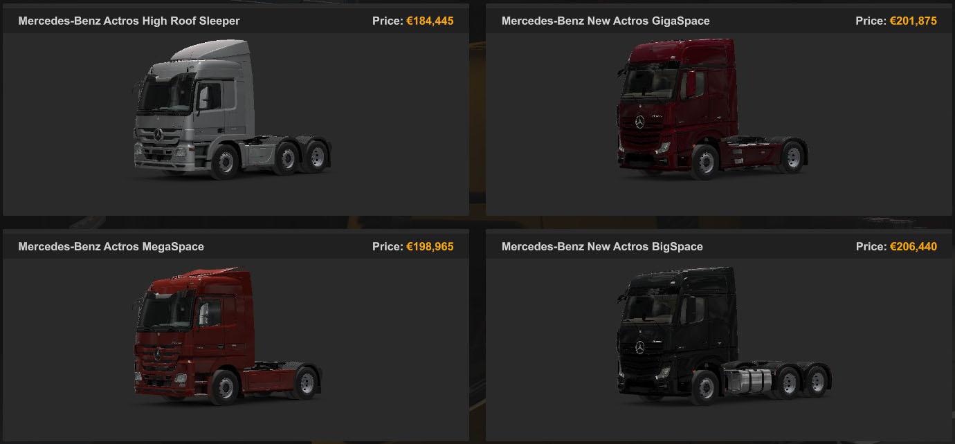 MercedesBenz Truck Dealers in ETS2