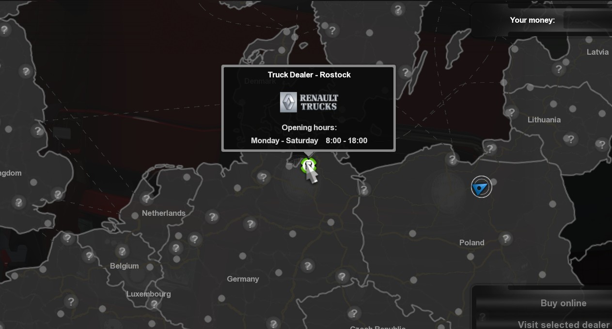 Renault Truck Dealers in ETS2