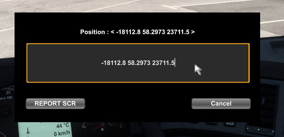 Coordinates in ETS2