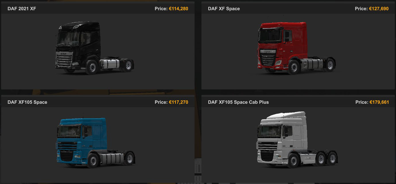 DAF Truck Dealers in ETS2 - Simhobby