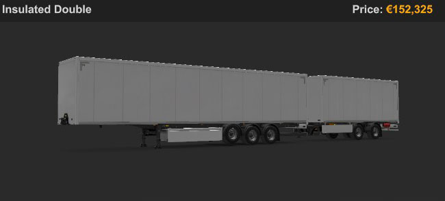 Insulated Double trailer in ETS2