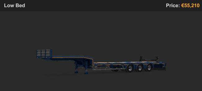 Low bed trailer in ETS2