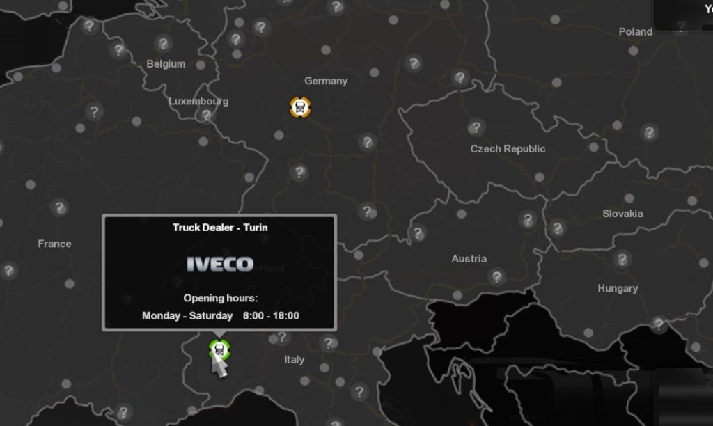 IVECO truck dealer in ETS2