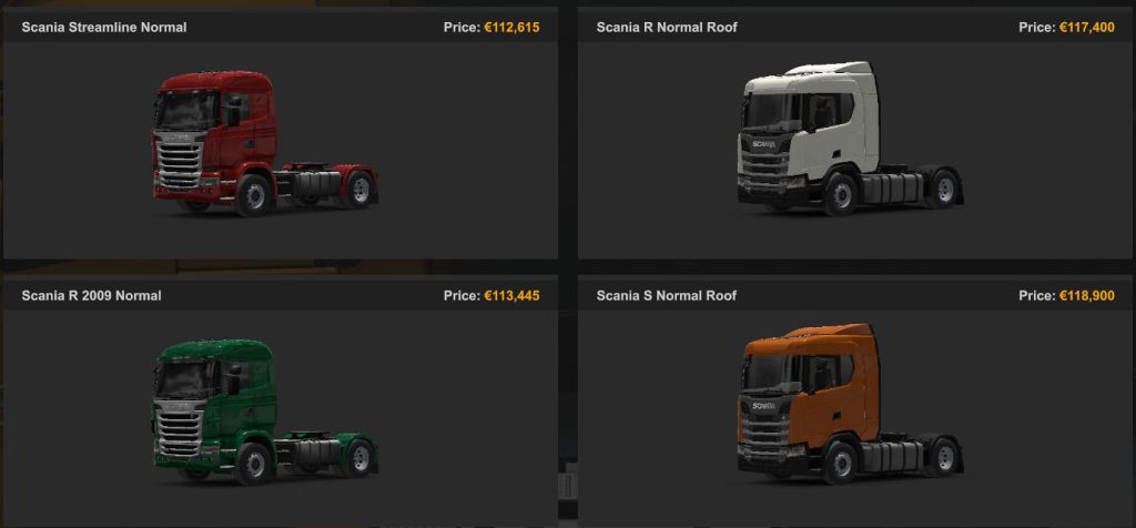 Scania Trucks (page 1)