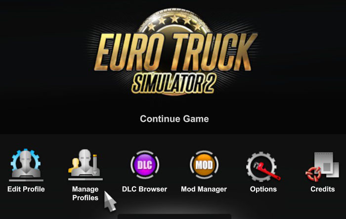 Creating new profile in ETS2