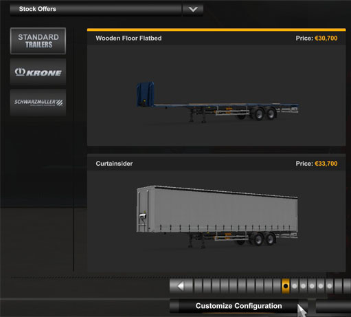 Customize Trailer Configuration in ETS2