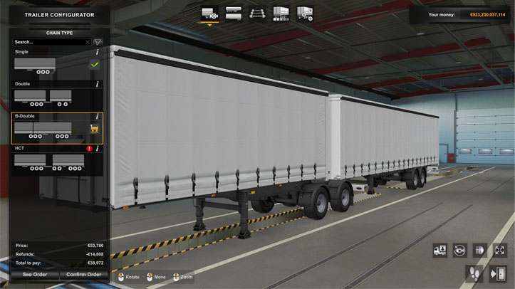 Double Trailer in ETS2