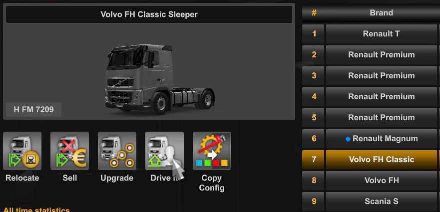 Drive it button in ETS2