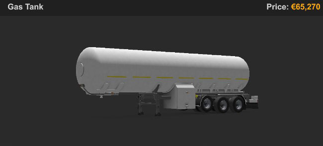 Gas Tank trailer in ETS2