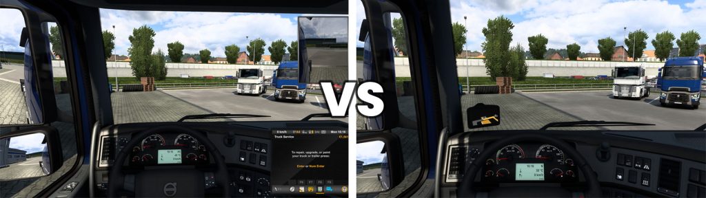 Immersion Comparison in ETS2