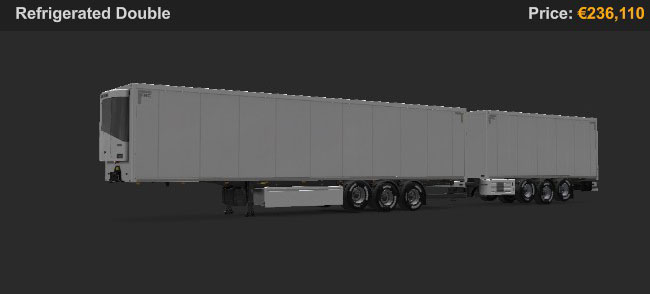 Refrigerated Double trailer in ETS2