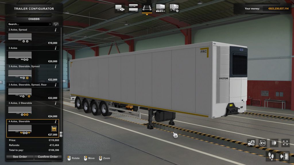 Trailer Chassis in ETS2