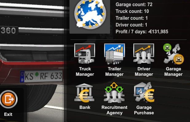 Truck Manager in ETS2